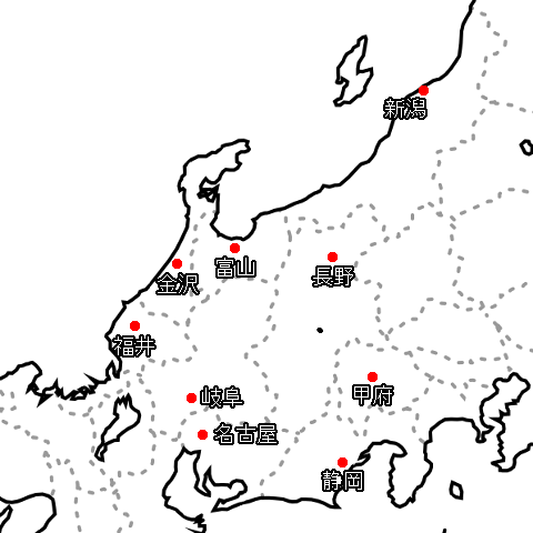 日本の気候と県庁所在地の雨温図