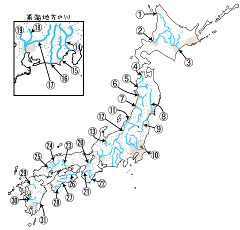 川の名称 地図問題